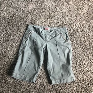 Army green shorts